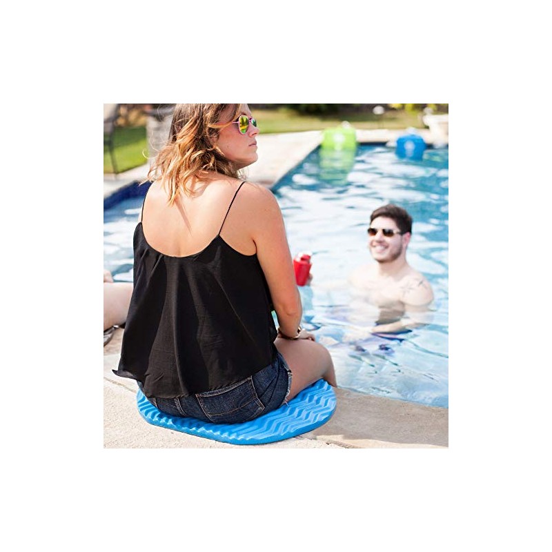 Texas Recreation Super Soft Oval Foam Cushion, Blue