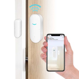 Door and Window Sensor Wifi Door Alarm System,Send Alert to Your Smartphone for Home Security,Detects Opened and Closed Front Back Garage Door and Sends Alerts