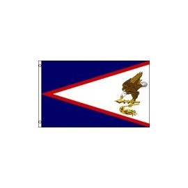 AES 3x5 Samoa (American) Super Polyester Nylon Flag 3'x5' House Banner 90cm x 150cm Grommets Double Stitched