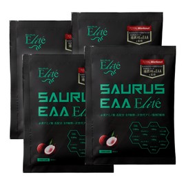 SAURUS EAA Elite EAA10,000mg+11種類のビタミン+クエン酸配合 OCAA2500mg グルタミン1500mg クレアチン1000mg β-アラニン1000mg ベタイン1500mg ライチ風味 4包セット（約4食分80g） 国産