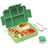 HOBUE Children's Lunch Box with Compartments, 1330 ml Lunch Box
