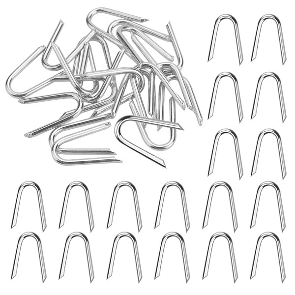 200 Pcs U Shaped Nails, U Staple Nails for Fencing
