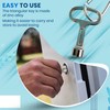 Meter Box Key,4 PCS Gas Meter Box Key Silver Triangle