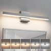 KAISITE Modern Vanity Light Brushed Nickel Bathroom Light Fixture Over