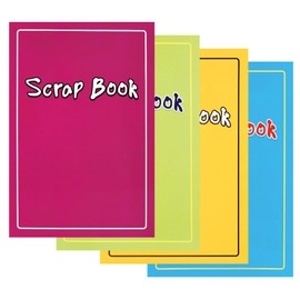 WF Graham Scrapbook, Set of 4 Scrap Books for Adults and Kids | Art Book, Sketch Pad Scrap Book Set, Coloured Paper Sketch Book Drawing Pad for Kids