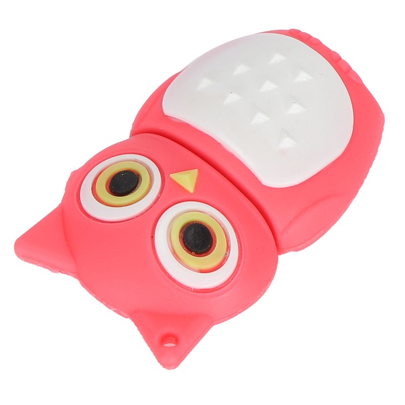 Cartoon U Disk Pink Owl Appearance High Speed Bulk Storage