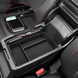 SPELAB 2PCS Accessories Center Console Organizer Tray and Armrest Storage Box Compatible with Honda CR-V CRV Hybrid 2023 2024 2025 Accessories Insert Secondary Storage Box with ABS Material