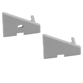 LED Aluminium Profile A20 Silver 2x End Caps