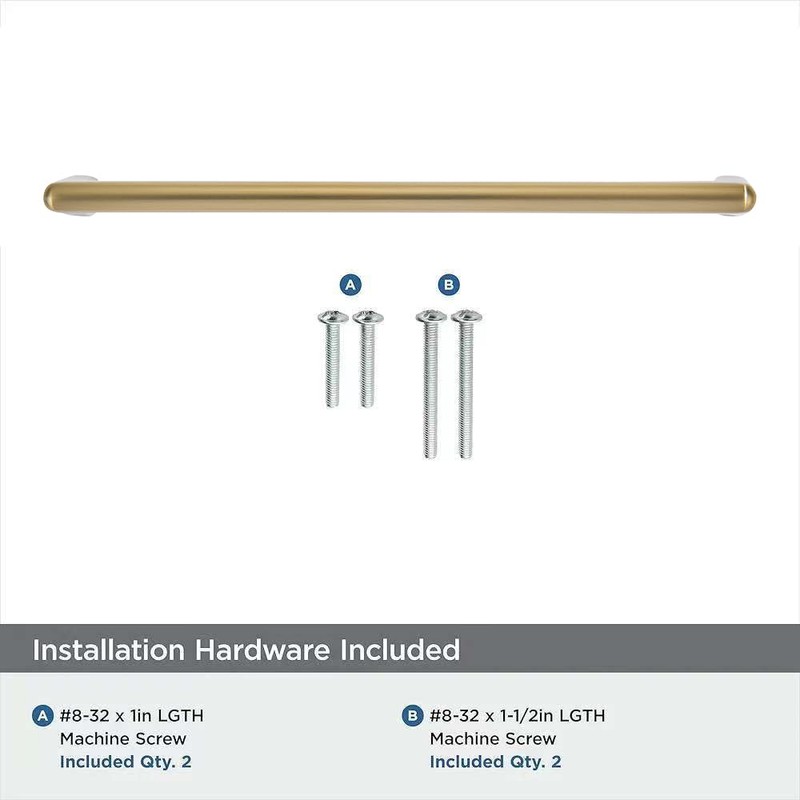 khtumeware 10 Pack Brushed Brass Cabinet Pulls 5 Inch(128mm) Hole