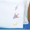 Jack Dempsey Children's Stamped Pillowcase W/Perle Edge - Outer Space
