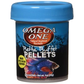 Omega One Betta Buffet 1.5mm Pellets, 1 oz