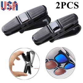 Syian_official_store 2PCS Car Auto Sun Visor Clip Holder For Glasses Sunglasses Eyeglass Ticket Card