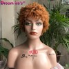 BM Peluca Fans Explosive Head, Cabello Humano, Pelo Corto Y