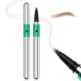 Apooliy Microblading Eyebrow Pen，Waterproof Brow Pen Micro 4 Point,Eyebrow Makeup Pencil for Women to Effortlessly Create Hair Like Natural Brows，Long Lasting & Smudge-proof