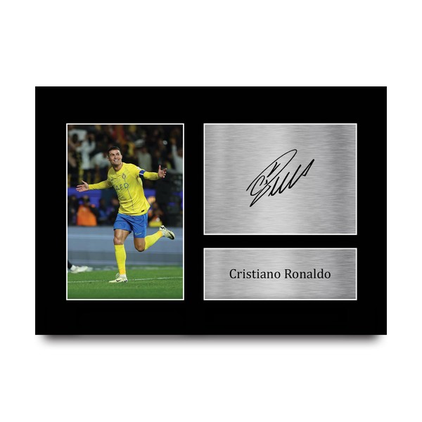 HWC Trading Cristiano Ronaldo Al Nassr Gifts Printed Signed Autograph
