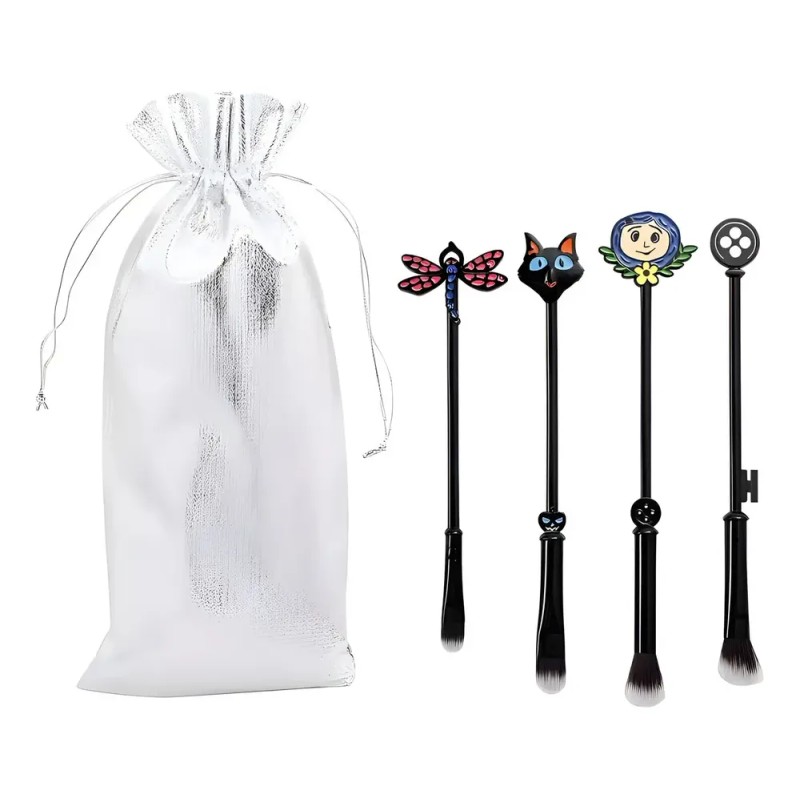 Set Brochas Coraline 4 Piezas Maquillaje
