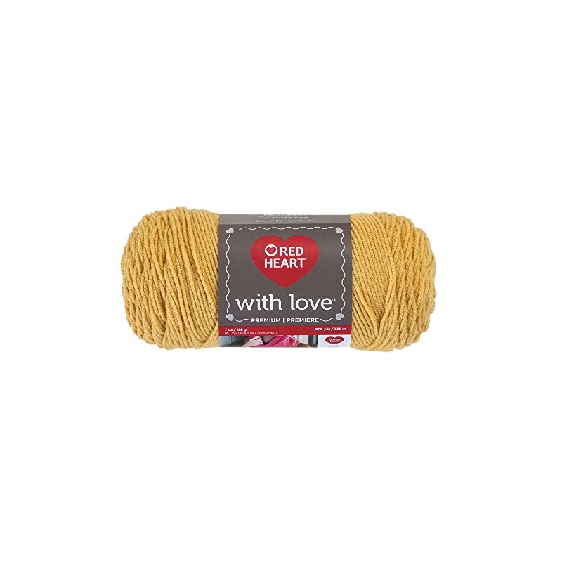 Red Heart With Love Yarn - Cornsilk