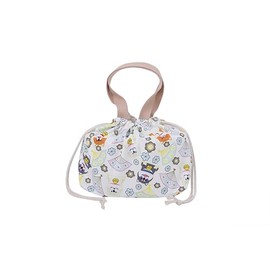 Insulated Lunch Bag, Lunch Bag, Drawstring 7.9 x 12.6 x 4.7 inches (20 x 32 x 12 cm), Dog with Handle