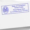 Premium Rectangular Self-Inking Notarial Stamp for Connecticut Notary Public -