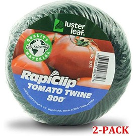 Luster Leaf Rapiclip Garden Tomato Twine-800 Foot Roll 875, Green (800’ Green (2-Pack))