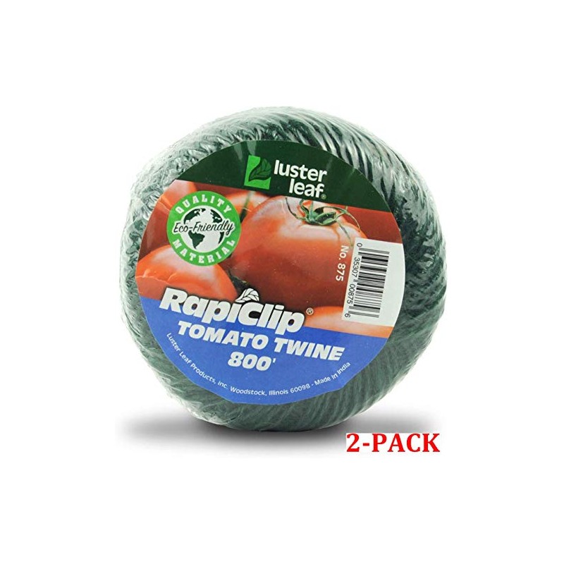 Luster Leaf Rapiclip Garden Tomato Twine-800 Foot Roll 875, Green