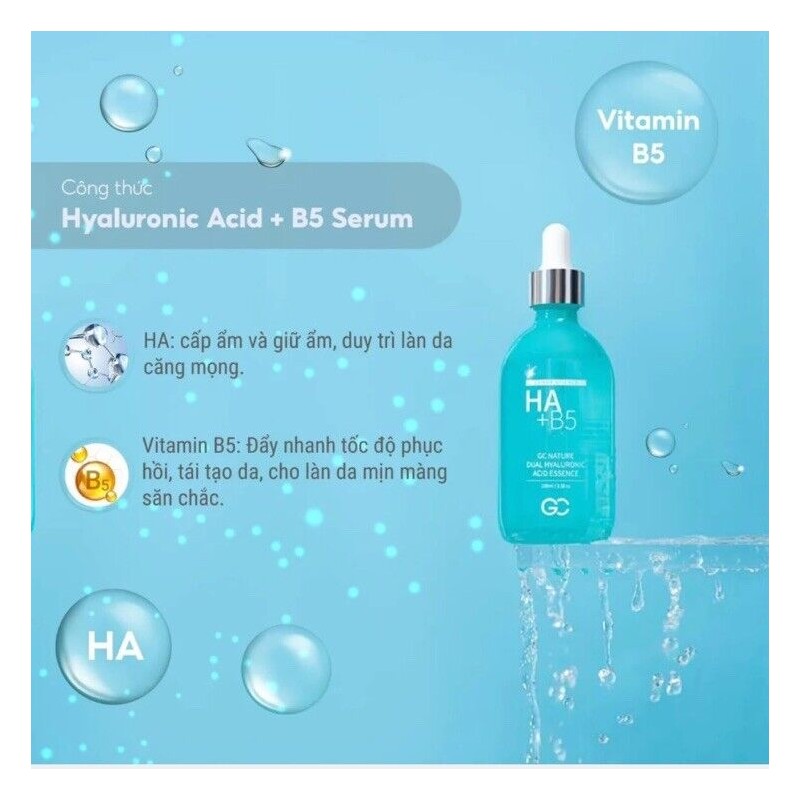 GC NATURE HA + B5 DUAL HYALURONIC ACID ESSENCE 100ML/3.38