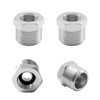 Fitvell Nickel Plated Brass Reducer Faucet Adapter G 1/2 Male