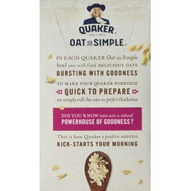 Quaker Oat So Simple Strawberry and Raspberry Porridge, Pack of 10