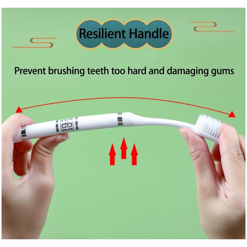 CMHX Extra Soft Toothbrushes Periodontist Design Tapered Bristles for Sensitive