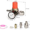 profiwoab 1/4 Inch Pressure Regulator, 4-Hole Pressure Regulator, Control Valve