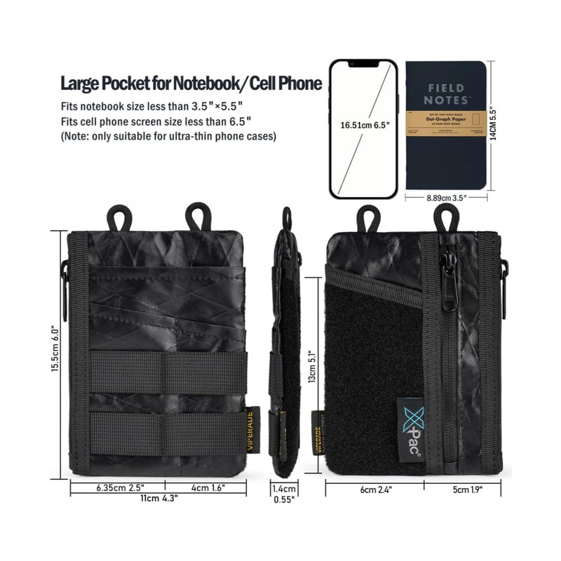 VIPERADE VE18 X-Pac Small EDC Bag, Small Tool Bag with
