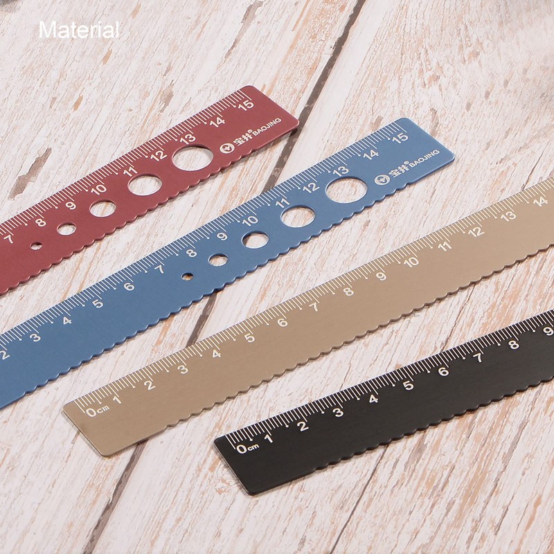 sourcing map Set of 3 Straight Ruler, 15 cm, Metric