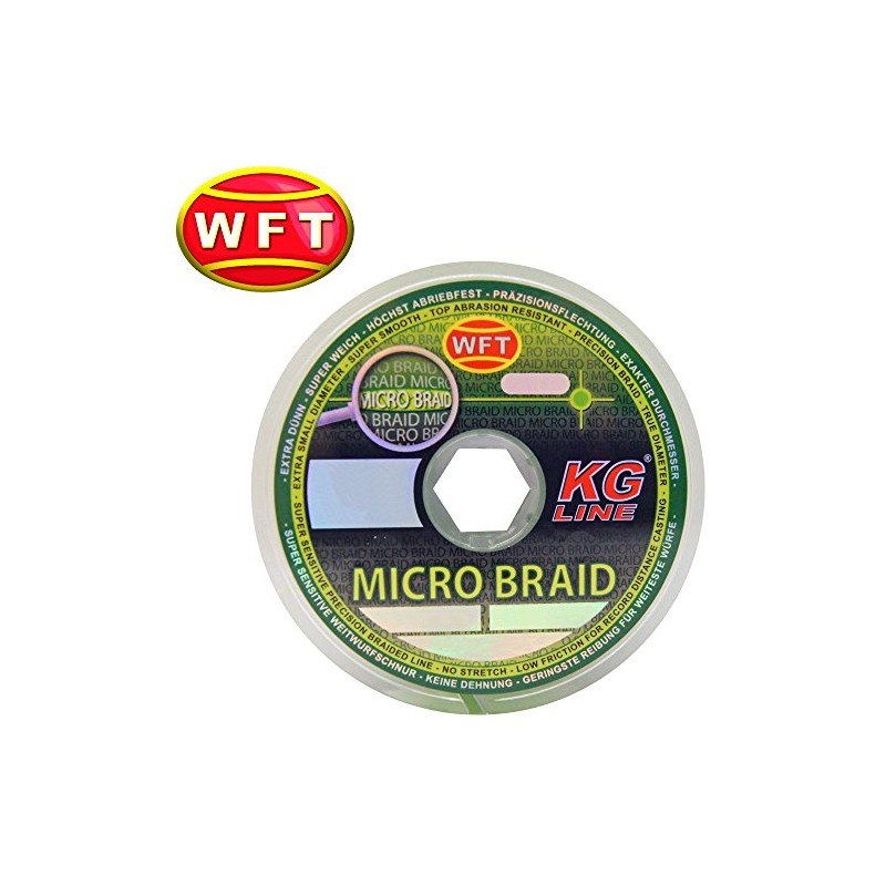 WFT Micro Braid KG Chartreuse 150 m Braided Fishing Line,