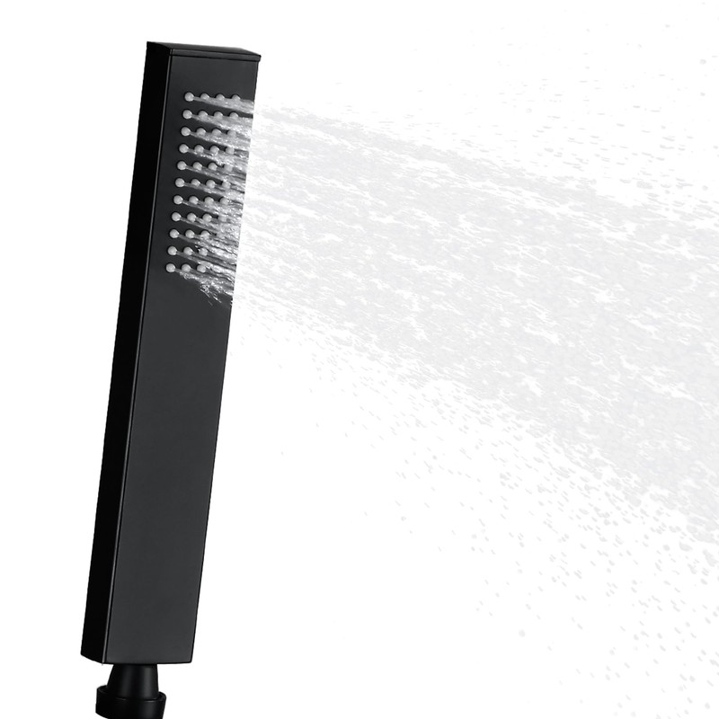 JOHO Hand Shower Head Stainless Steel Square Shower Head Water-Saving