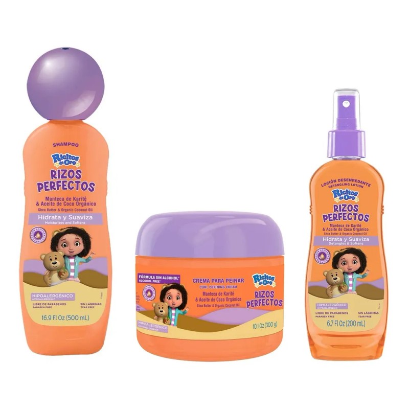 Shampoo/crema Para Peinar/desenrredante - Kit Rizos Perfecto