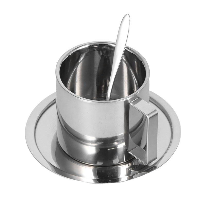 3PCS/Set Insulated Coffee Cup Set Stainless Steel Double Walled Mugs