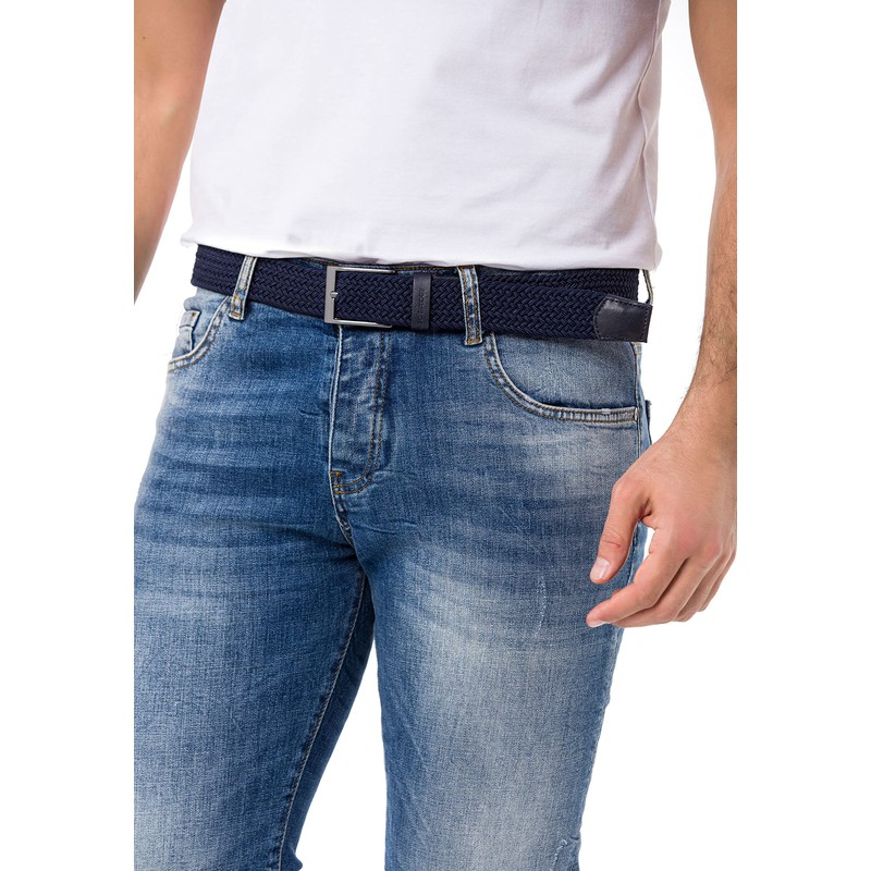 Redbridge Braided Belt Elastic Flexible Adjustable Unisex Stretch Belt, blue