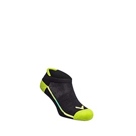 Callaway Women's 2022 Women's Sport Tab Low Sock Socks, Black / lime