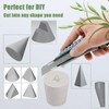 Solid Rubber Stopper,18 pcs White Rubber Corks Plugs Odor Control