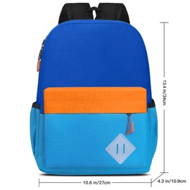 Little Kids Backpack for Girls Boys - Cute Kindergarten Backpack Toddler Preschool School Bag for Aged 3-8, Treasure Blue Sky Blue