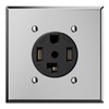 ELEGRP 30 Amps 125/250V Dryer Outlet, NEMA 14-30R Flush Mounting