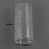 Eumyviv Cylinder Clear Bubble Glass Lamp Shade (Bubble Cylinder with