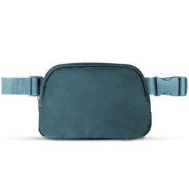 Fanny Packs for Women Men, Belt Bag Crossbody Waist Pouch for Travel Bum Purse with Extender Strap - Mini Small Size Trendy Fashionable Waterproof for Traveling/School/Workout/Cell Phone (Light Blue)