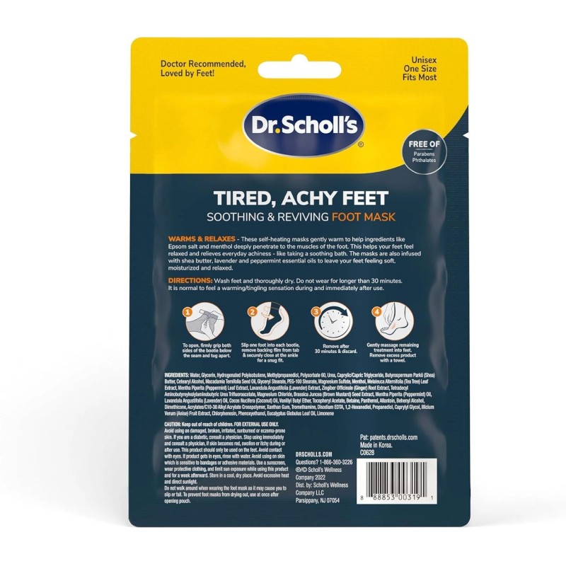 Dr. Scholl Tired Achy Feet Soothing & Reviving Foot Mask