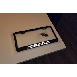 Unbranded Reflective Predator Shelby GT500 Mustang Premium Black Metal License Plate Frame