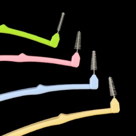 7P Interdental Brush L-Type Oral Hygiene Product Care Teeth Gum Cleanliness Interdental Brush Essential Item S (1.0mm) 2ea