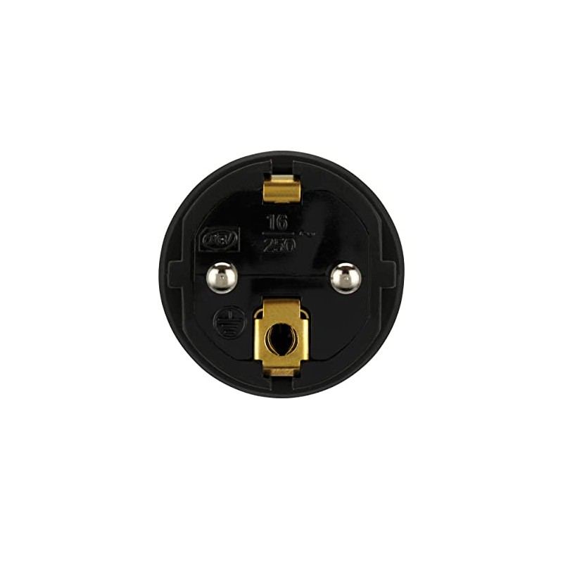 REV Ritter 0512090555 Plug Solid Rubber Black