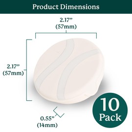 Gardyn Caps for Your Gardyn Hydroponics Growing System & Indoor Garden (Perfect Solution for a Cleaner & More Beautiful Gardyn - Must Have for Growing Fewer Than 30 Plants) 5 Pack Cauliflower White