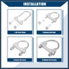 INFINAUTO Round U Bolt Muffler Exhaust Clamps for Car /