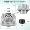Drive-up Club Car Front Wheel Hub Assembly with Bearings for